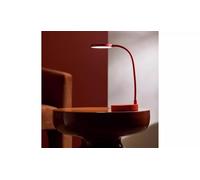 AIDNI Mopsa Rechargeable Desk Lamp Red The Long Pliable Neck can be Bent and Shaped so That The Head can be Angled This Way and That for Home Office Décor 29cm