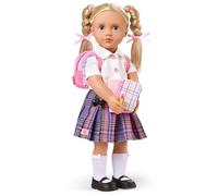 AIDNI Our G Activity School Doll Erica 46cm Posable Doll with School Uniform, Backpack, Laptop & Classroom Accessories