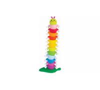AIDNI Rainbow Caterpillar Stacking Game, Educational Wooden Building Blocks, 13 Colorful Pieces with Base, Learning Toy for Toddlers