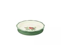 AIDNI Robin 24cm Ceramic Fluted Pie Dish - Green