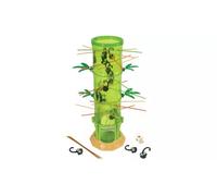 AIDNI Tumblings Pandas Family Board Game, Green Bamboo Tower Design, Interactive Falling Panda Game with Sticks and Dice, Kids Party Game