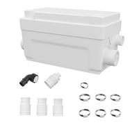 AidoFLO 400W Macerator Pump - High-Performance Waste Water Removal Solution for Sinks, Basins, Showers, and Bathtubs - 100 L/min Max Flow Rate, 2 Inlets for Versatile Installation