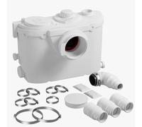 AidoFlo 500W Macerator Pump, 4-In/2-Out, 100L/min, Toilet Sink Shower