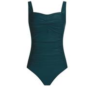 Aidotop Womens One Piece Swimsuit Tummy Control Swimwear with Retro Ruched Monokini Bathing Suits（118Dark Green,M）