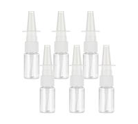 Aidqxbaoer 6pcs 10ml Refillable Nasal Spray Bottle, Clear Plastic, Essential Oils, Saline Solution, Reusable, Perfect for Travel, Home Use