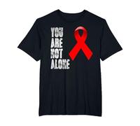 Aids, HIV, World Aids Day T-Shirt, Men's Big and Tall, Black, 2X Tall