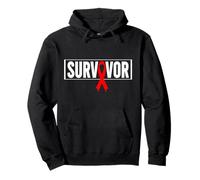 Aids Survivor Hiv Red Ribbon Aids Warrior - World Aids Day Pullover Hoodie