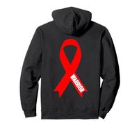 Aids Warrior Shirt Hiv Awareness Red Ribbon - World Aids Day Pullover Hoodie
