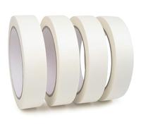 AidShunn Masking Tape for Painting, Sticks Well Multi-Surface Painters Tape - 24mm x 20m Decorators Tape, Painters Masking Tape for Indoor Painting and Decorating, Paint Tape - Pack of 4 (white)