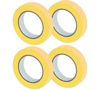 AidShunn Masking Tape for Painting, Sticks Well Multi-Surface Painters Tape - 24mm x 20m Decorators Tape, Painters Masking Tape for Indoor Painting and Decorating, Paint Tape - Pack of 4 (Yellow)