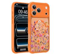 aidvaia Phone Case for iPhone 17 Pro Max, Compatible with Mag Safe, Slim Protective Floral Phone Cover, Soft TPU Bumper Hard PC Back, Fade-Resistant HD Printed Design, Fits iPhone 17 Pro Max 6.9 Inch