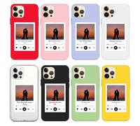 Aiebill Custom Music Code Photo Phone Case for iPhone 17 16 15 14 13 Pro Max Mini 12 11 Xs XR X 8 Plus 7 6s 6 Customized Personalized Music Player Song Image Text Picture Cover Shell-Style6
