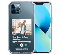Aiebill Custom Song Code Photo Phone Case for iPhone 17 Customized 16 15 14 13 12 11 Pro Max Mini XR Xs x 7 8 6 Plus Personalized Music Player Song Image Text Cover Shell-Style4