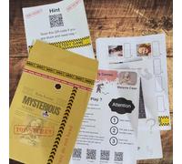 Aiedu Murder Mystery Game - Detective Investigation Case Files - Crime Scene Evidence Kit - Perfect 60-90 Minute Experience - No App Required - Melanie Case