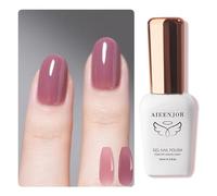 Aieenior Purple Red Gel Nail Polish, UV Gel Nail Polish, , High Glossy, Smooth, Chip Resistant, Salon & Home Use Nail Art DIY, 15ml
