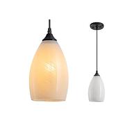 Aiehnid Glass Battery Operated Pendant Light with Remote Control Dimmable,Kitchen Hanging Ceiling Light Fixtures,Pendant Lights Fixtures Over Table,for Kitchen Hanging Fixtures,Dining Room
