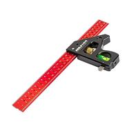 aieibuy Heavy Duty Woodworking Combination Angles Ruler Aluminum Alloy Ruler 90/45 Degree Measuring Tool with Level & Needle