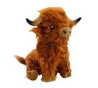 aieieii 1 Pc Highland Cow Soft Toy, 25cm Highland Cow Plush Soft and Cute Plush Doll Toy, Suitable for Boys and Girls to Play Bedroom, Living Room Displays