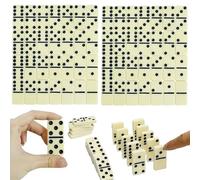 aieieii 2 Set Dominoes for Children, Dominos for Children, Vintage Classic Domino Game Compact and Durable, Suitable for Friends Family To Travel Family Entertainment and Study
