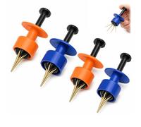 aieieii 4 PCS Pellet Bander Tool, Carp Fishing Accessories, Bait Rigging Tool for Freshwater Carp Angling, Perfect for Worms, Pellets, Soft Baits and Common Fishing Baits (Blue & Orange)