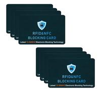 aieieii 8 Pack RFID Blocking Card, Aesthetic Credit Card Protector, Durable NFC Blocker, Practical Suitable for Male and Female Protective Secure Wallets When Crowds and Social