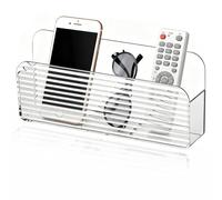 aieieii Adhesive Transparent TV Remote Control Holder Wall Mounted, Transparent Self-Adhesive TV Remote Holder Organiser, Suitable for Mounting on Bedside Wall Living Room Wall to Store TV Remote