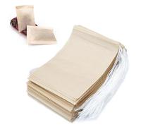 Aieino 100pcs Disposable Tea Filter Bags 7x9cm Natural Paper for Loose Tea