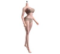 AIEK 1/6 Scale Figure, Super Flexible, Seamless, Hunting Bodies, Breast Magic Kai, Female Body, Body Makeup, 2 Hole Details, Body Building, Bare Body, Compatible with ANT T307, Pubic Hair Version