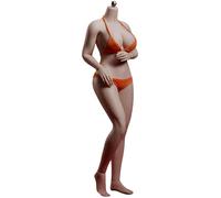 AIEK PLLB2020-S39A Super Flexible Seamless Hunting Bodies, Breast Magic Kai, Female Body Makeup, 2 Hole Details, Compatible with TBLeague Pubic Hair Version, Wheat Skin