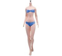 AIEK S44A Super Flexible, Seamless, For 1/6 Figures, Hunting Bodies, Breast Magic Kai, Female Body, Body Makeup, 2 Hole Details, No Pubic Hair, Compatible with TBLeague