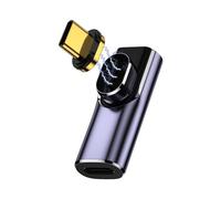 Aieloar USB-C 90 Degree Right Angle Magnetic Adapter, USB 4.0 8K Output, 140W Charge, 40 Gbps Data Transfer, Compatible with Thunderbolt 4/3 Type-C Devices