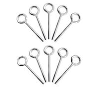 Aienxn 10pcs 5/32 inch Standard Hex Dogging Key with Full Loop,Metal Allen Wrench Door Key for Push Bar Panic Exit Device (Silver) Q-O-046-W-5/32