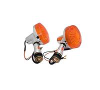 AIERDEYP Turn Signal Indicator Compatible With Suzuki For GN125 GN250 HJ125-8 Motorcycle Turn Signals Universal Amber Front Rear Indicator Lamps(2 PCS)