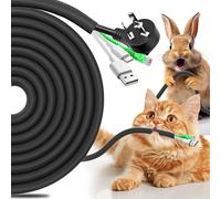 AIERSA Cord Protectors from Pets No Chew,13FT 1/2" Wire Protector for Cats,Rabbits,Dogs, Braided Cord Cover,Cable Sleeves for Cord Management and Pet Protection Black