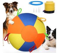 AIERSA Herding Ball for Dogs, Large Dog Ball with Handles for Outdoor Play, Indestructible Training Toy Balls for Australian Shepherd, Interactive Toy Balls for Medium & Large Dogs