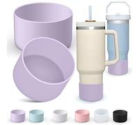 AIERSA Silicone Boot Sleeve for Stanley 40 oz, 30 oz Tumbler & IceFlow 20oz, 30oz, Wisteria, Food-grade, Dishwasher Safe, Wide Compatibility