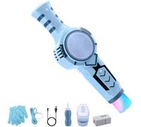 AIERSA smoke bubble machine for kids, bubble magic wand with gloves, elastic bubble wand, colorful bubble machine with smoke