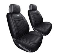 Aierxuan Customized for Chevrolet Chevy Silverado GMC Sierra Car Seat Covers Front Pair with Waterproof Faux Leather 2007-20211500/2500/3500HD Crew,Double,Extended Cab Pickup Truck(Black)