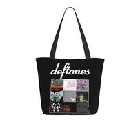 AIESANY Women's Def*tones Music Band Totebags Outdoor Commuting Shopping Bag Large Capacity Shoulder Bag