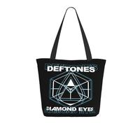 AIESANY Women's Def*tones Music Band Totebags Outdoor Commuting Shopping Bag Large Capacity Shoulder Bag