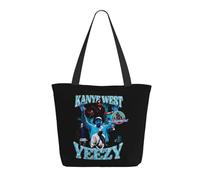 AIESANY Women's Kanye Rapper West Totebags Outdoor Commuting Shopping Bag Large Capacity Shoulder Bag