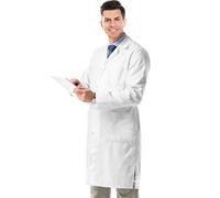 AIESI® Men's Lab Doctor Coat White in 100% Sanforized Cotton Size 62