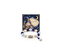 AIETUE 2026 Lucky Gnome Limited Edition Bracelet For Women, Natural Stone Bead Enamel Pendant Pearl Fairy Tale Inspiration Bloom Luna Card Stretch Jewelry Gift