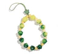 AIETUE Beaded Keychain For Women, Butterfly Cat'S Paw Small Green Lime Bodhi Mobile Phone Pendant Gift Accessories, Cat's Paw Green, XL