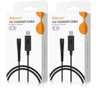 Aieve Charger Cable for Braun Shaver,12V USB Charging Cord for Braun Series 5, 3,9,7,1,3040s,3080S,B1200s,5544,5377 Razor Shaver,Epilator Silk-Epil 9, 7, 5 Beard Trimmer,Oral-B Toothbrush (Pack of 2)