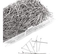 AIEX 1000 Pieces 1 Inch Sewing Pins Head Pins Fine Satin Pin Straight for Dressmaker Jewelry Craft Sewing Projects