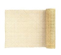 AIEX 15.7inch Width Cane Webbing, Lightweight Natural Square Rattan Webbing Roll Woven Rattan Sheet Open Weave Webbing for Caning Projects (40inch/3.3 Feet Long)