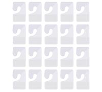 AIEX 200 Pcs Clear Sticky Hanging Tabs, J-Hook Self Adhesive Hang Tabs Tag Hook for Store Retail Display Sale Items (1.0x1.7 inch)