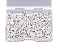 AIEX 300 Pcs Screw Eye Pins Hooks Eyelets Screw Threaded for Jewelry Making Findings DIY Crafts, Silver