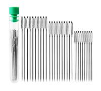 AIEX 30pcs Big Eye Hand Sewing Needles Large Sewing Needles in Transparent Tube Set of Padding Needles 40mm, 50mm, 60mm